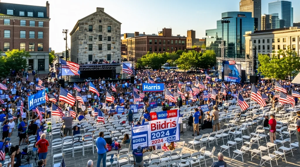 Harris atrai mais eleitores republicanos que Biden webp
