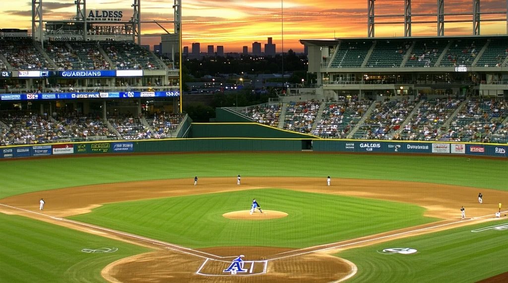 ALDS Guardians contra Tigers Jogo webp