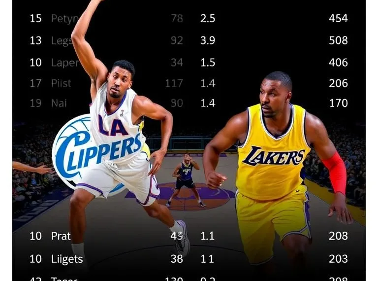 LA Clippers Vs Lakers Match Player Stats