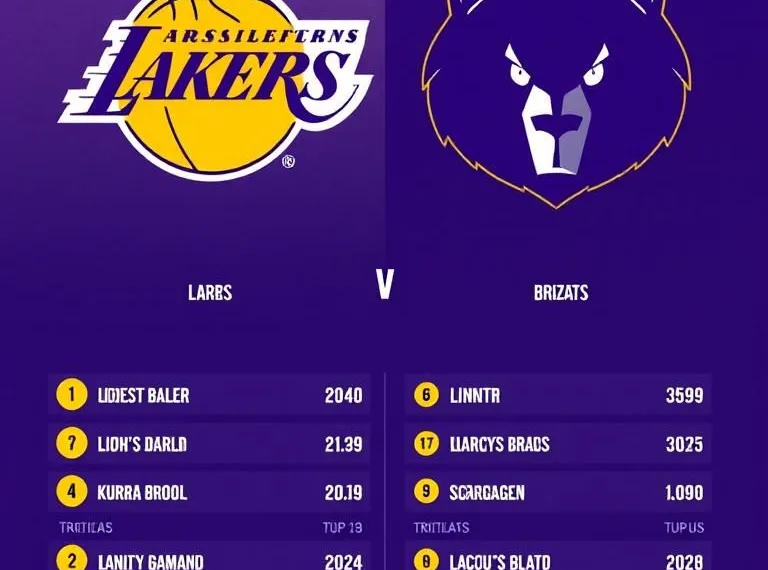 Lakers X Grizzlies Estatísticas