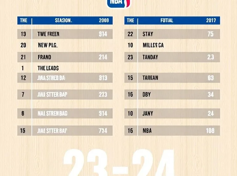 NBA Schedule 23-24
