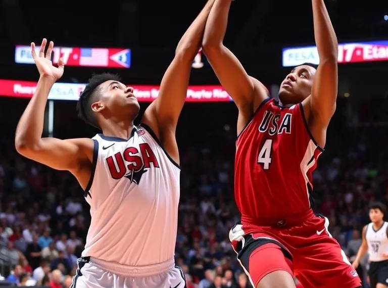 USA Vs Puerto Rico Basketball