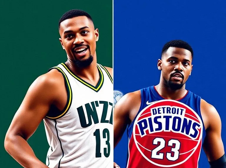 Utah Jazz Vs Detroit Pistons Match Player Stats