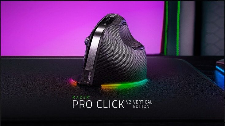 Razer lança mouse para gamers, que promete acabar com dores nas mãos Pro Click V2 Vertical/Imagem-crédito: Razer