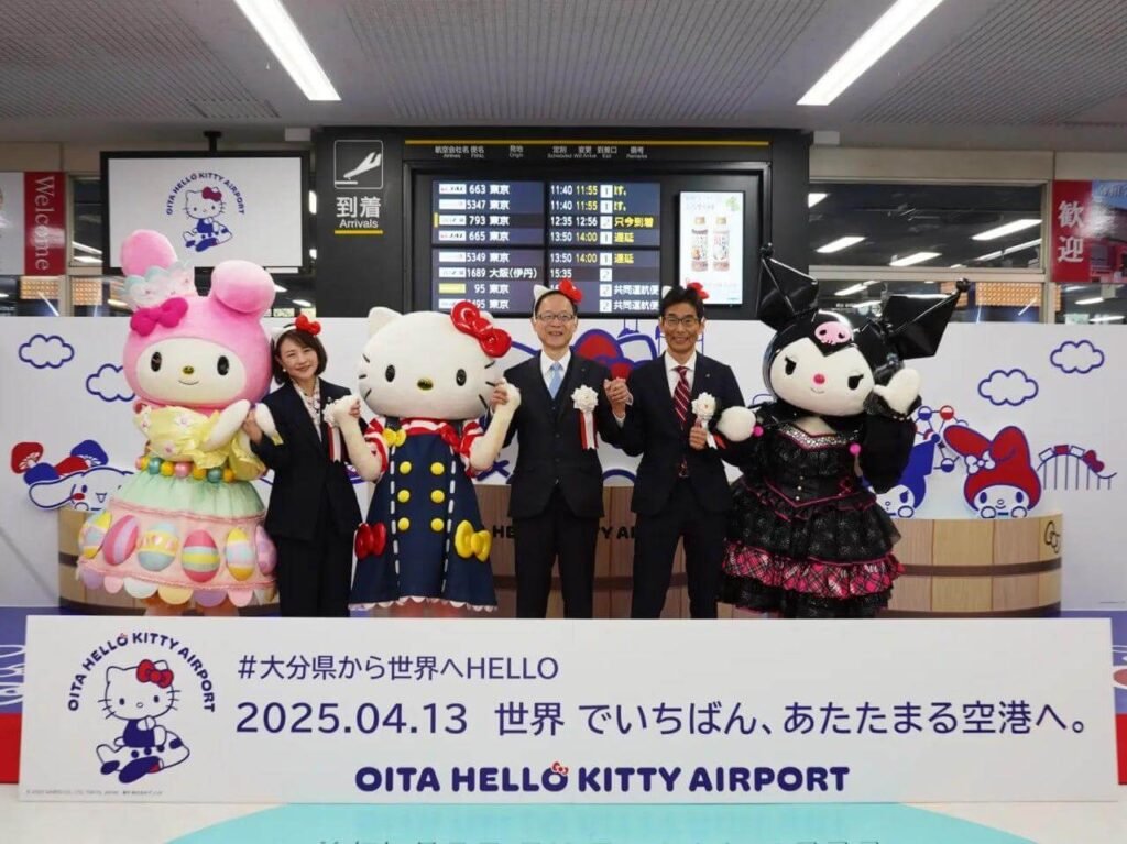 Hello Kitty conquista um aeroporto no Japão e vira templo da fofura Hello Kitty aeroporto no Japão