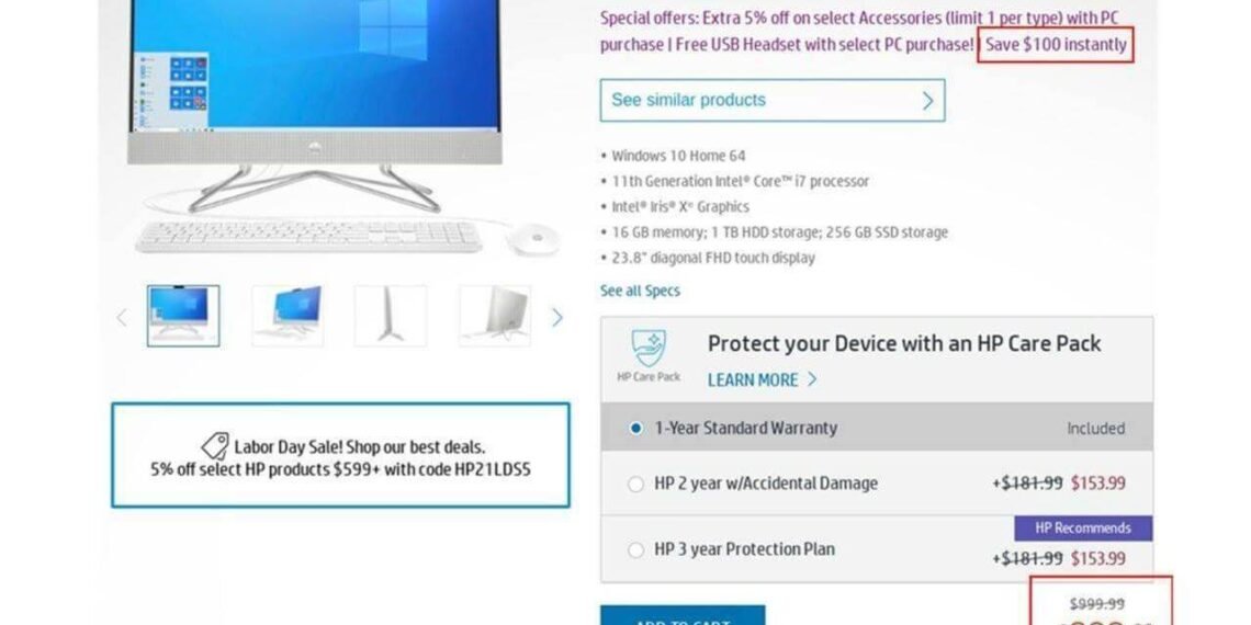 Hp e pega em golpe de desconto falso