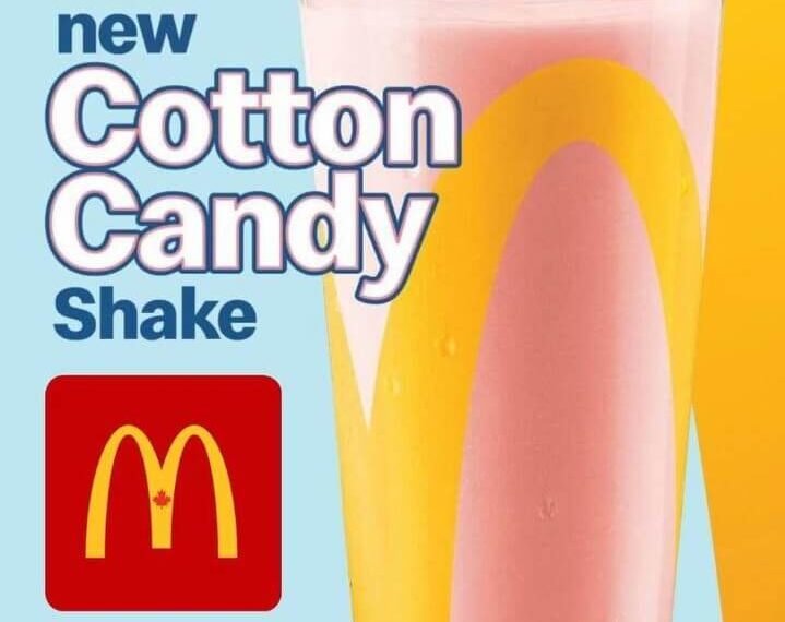 milkshake algodão doce/Imagem-crédito:McDonald's